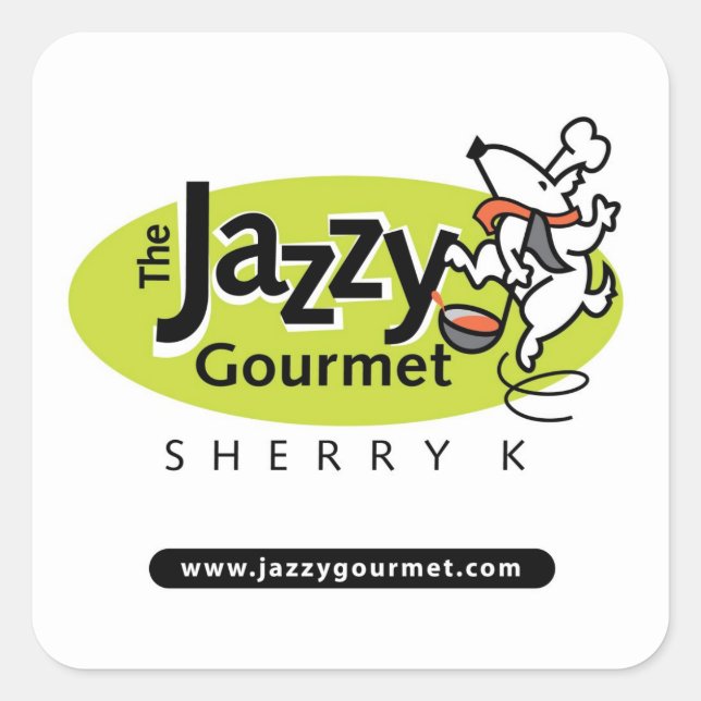 Jazzy Gourmet Stickers (Vorderseite)