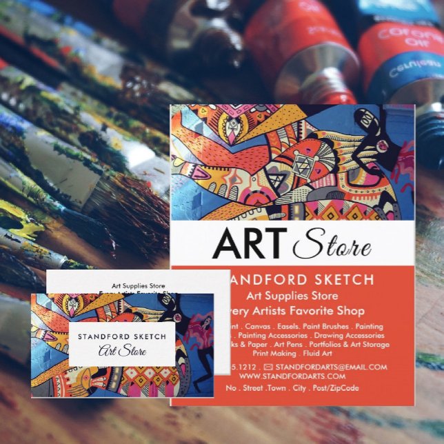 Jazzy Graffiti Art, Art Supplies Store Flyer (Von Creator hochgeladen)