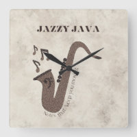 Jazzy Java-Kaffeebohnen-Saxophon-