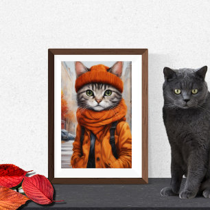 Jazzy Kitty - October Vibes Poster