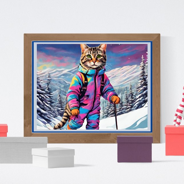 Jazzy Kitty on the Ski Tour Poster (Von Creator hochgeladen)