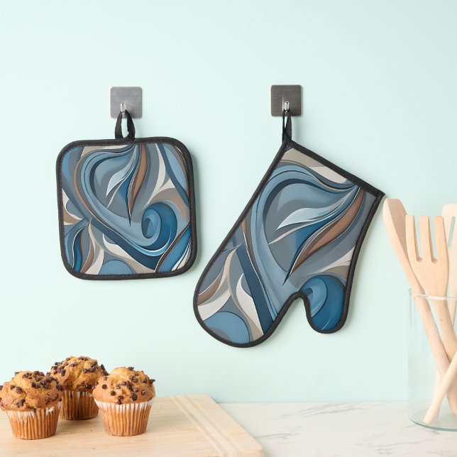 Jazzy Ofenhandschuh & Topflappen-Set (Jazzy Oven Mitt & Pot Holder Set
)