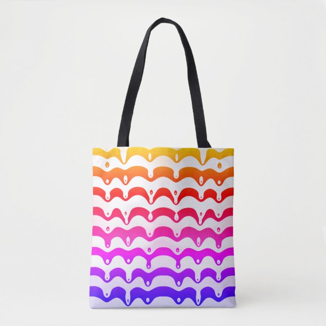 Jazzy Tropical Psychedelic Dripping Stripes (Vorderseite)