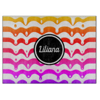 Jazzy Tropical psychedelic Dripping Stripes