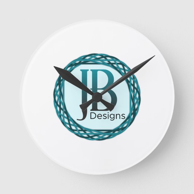JB Designs Original Runde Wanduhr (Vorderseite)