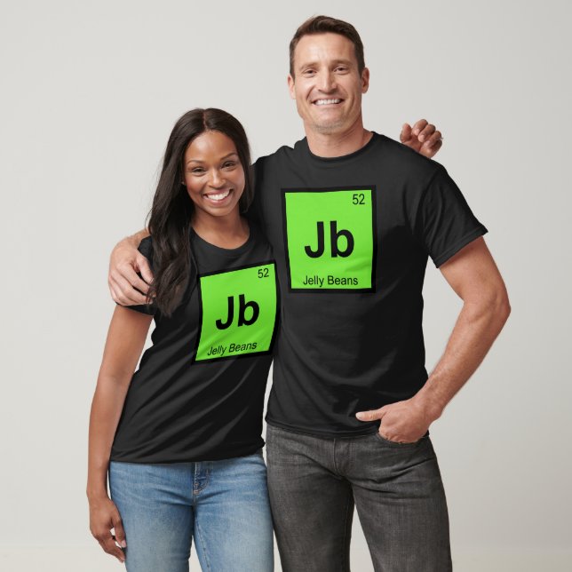 JB - Jelly Beans Chemistry Periodic Table Symbol T-Shirt (Unisex)