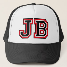 'JB' Monogram Truckerkappe