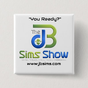 "JB Sims Show Unity Square Button - Collectiable P