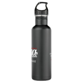 JBHS VMA Black with White Logo Customizable Edelstahlflasche