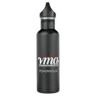 JBHS VMA Black with White Logo Customizable Edelstahlflasche