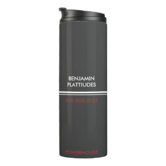 JBHS VMA Black with White Logo Customizable Thermosbecher
