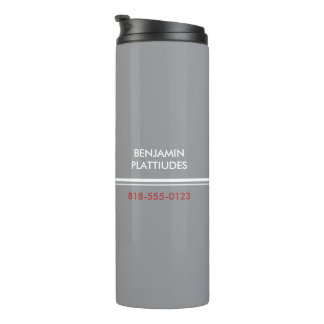 JBHS VMA Black with White Logo Customizable Thermosbecher