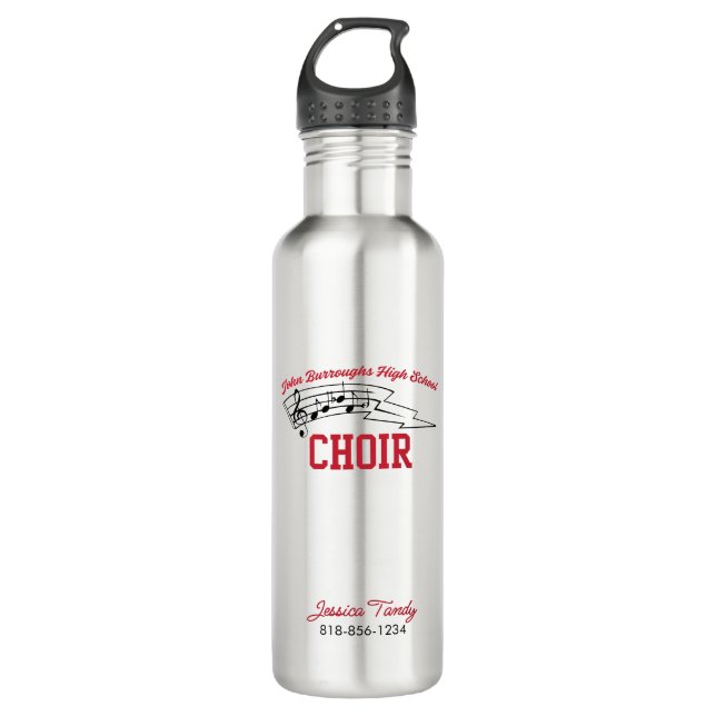 JBHS VMA Personalized Name with Custom Choir Edelstahlflasche (Vorderseite)