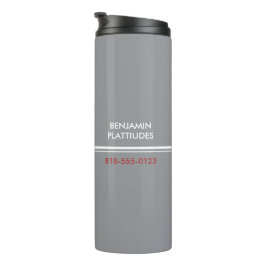 JBHS VMA Schwarz mit weißem Logo anpassbar Thermosbecher