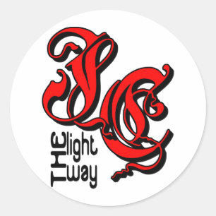 JC Der Weg Christlich Runder Aufkleber