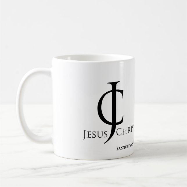 JC Jesus Christ Logo anpassen Kaffeetasse (Links)