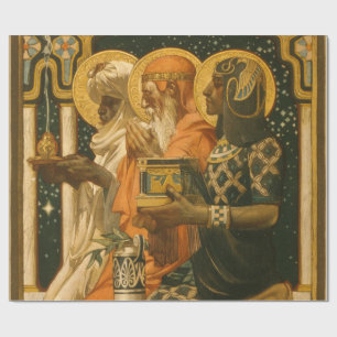 JC Leyendecker Drei Weise Männer Vintage-Weihnacht Geschenkpapier