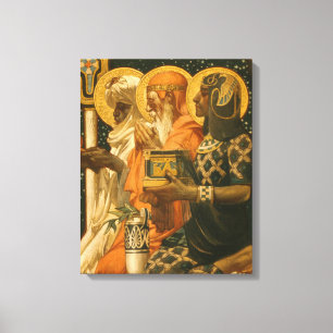 JC Leyendecker Drei Weise Männer Vintage-Weihnacht Leinwanddruck