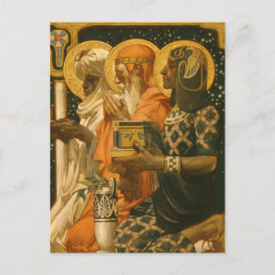 JC Leyendecker Drei Weise Männer Vintage-Weihnacht Postkarte