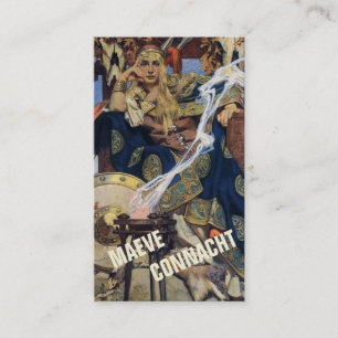 JC Leyendecker Königin Maeve keltische Kriegerin Visitenkarte