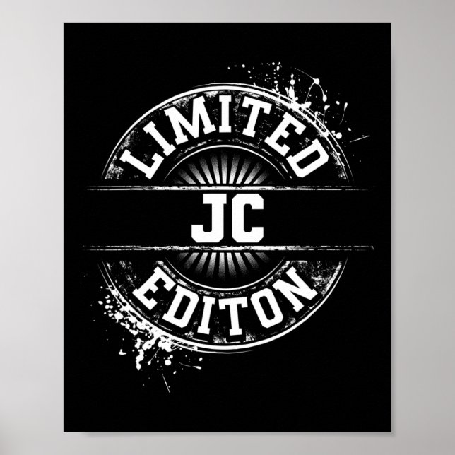 JC Limited Edition Funny Personalisiert Name Joke  Poster (Vorne)