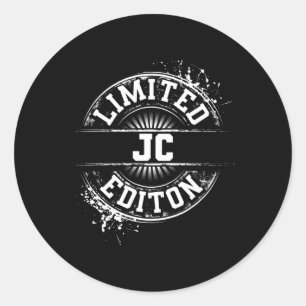 JC Limited Edition Funny Personalisiert Name Joke  Runder Aufkleber