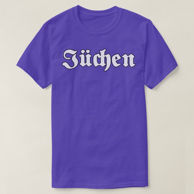 Jchen geschrieben mit gotischem Schriftart T-Shirt (Design vorne)
