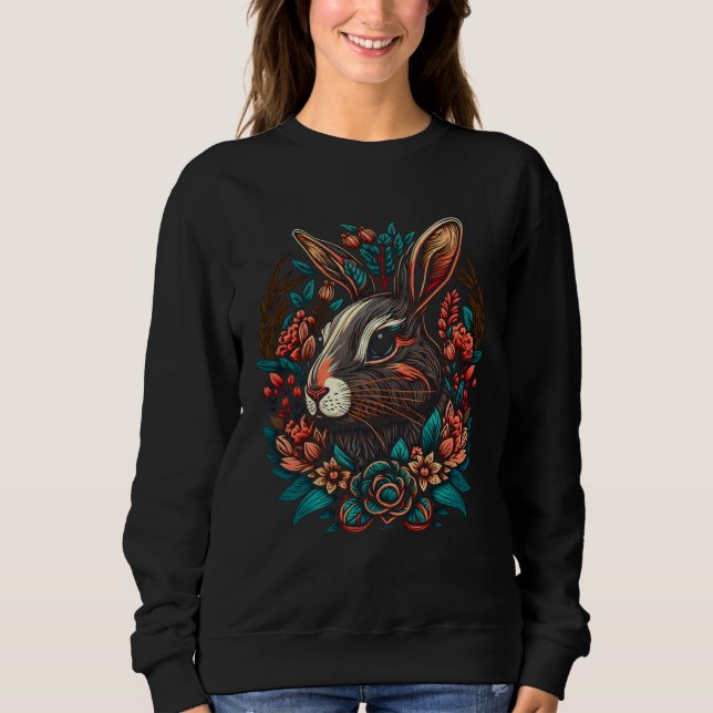 JCombs Colorful Magical Bunny Rabbit  2 Sweatshirt (Vorderseite)