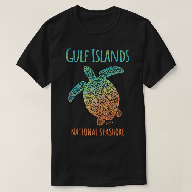 JCombs Gulf Islands National Seashore, Sea Turtle, T-Shirt (Design vorne)