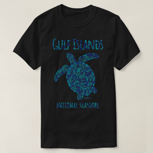 JCombs Gulf Islands National Seashore, Sea Turtle, T-Shirt (Design vorne)