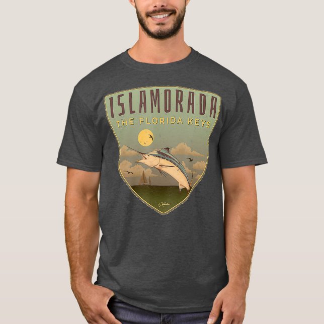 JCombs Islamorada The Florida Keys Marlin T-Shirt (Vorderseite)