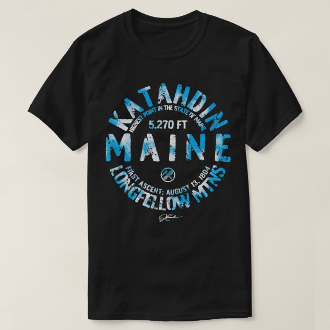 JCombs Katahdin, Maine T-Shirt (Design vorne)