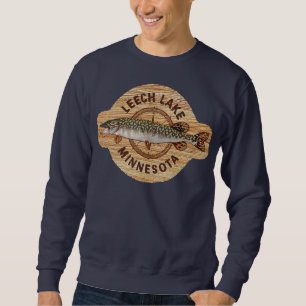 JCombs Leech Lake Minnesota Northern Pike Fischen Sweatshirt