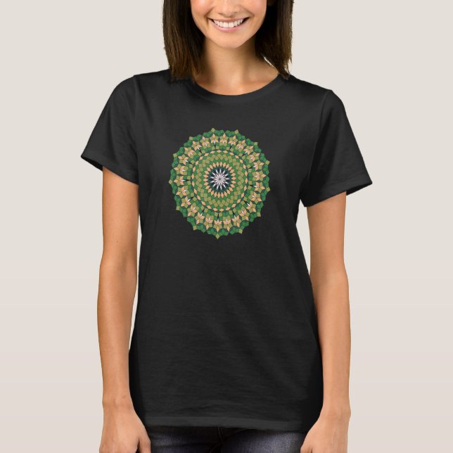 JCombs Ornamental Tiling Pattern Mandala_4 T-Shirt (Vorderseite)