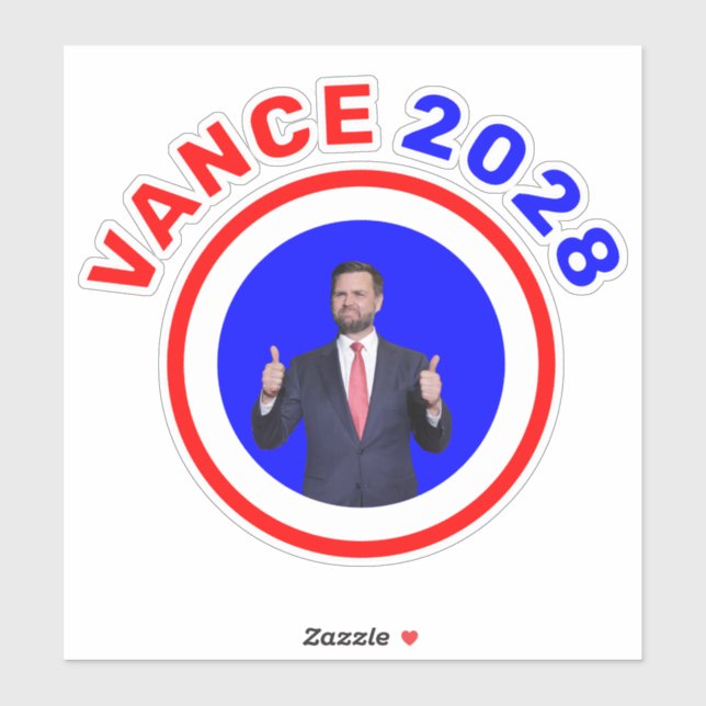 JD Vance 2028 Aufkleber (Blatt)