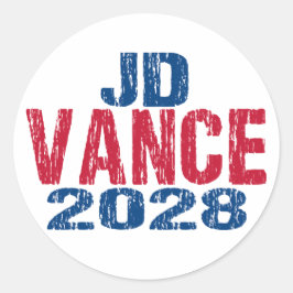 JD Vance 2028 (dis) Runder Aufkleber