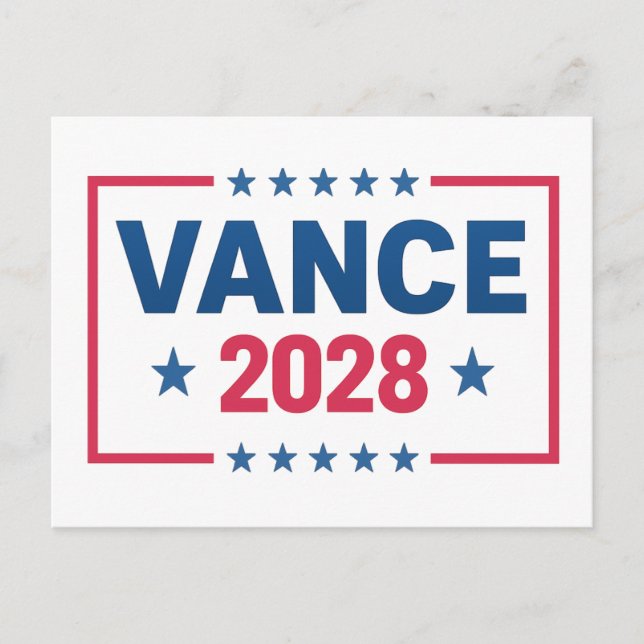 JD Vance 2028 Postkarte (Vorderseite)