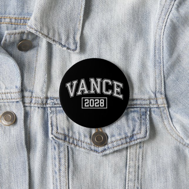 JD Vance 2028 Präsidentschaftswahlkampf Button (Beispiel)