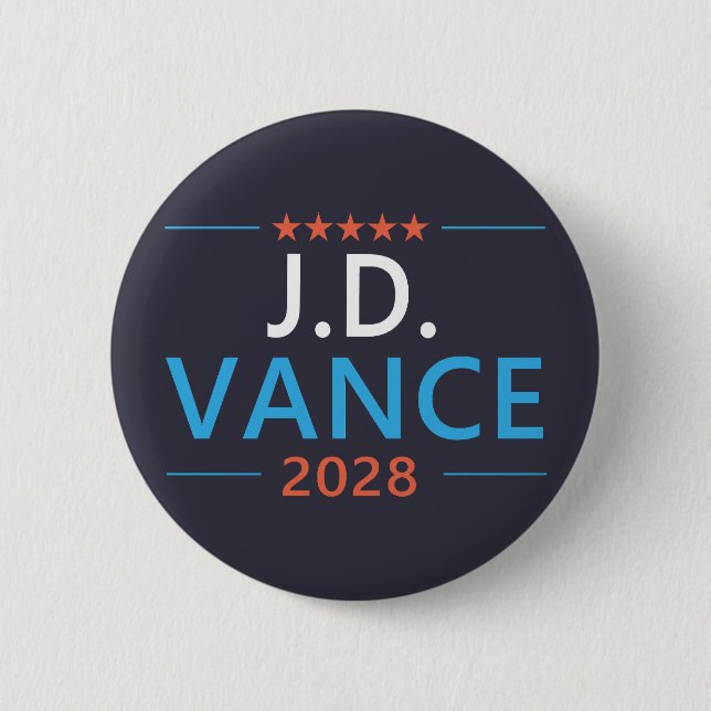 JD Vance 2028 Republican Patriotic Button (Vorderseite)
