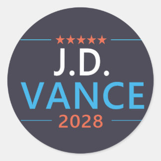 JD Vance 2028 Republican Patriotic Runder Aufkleber