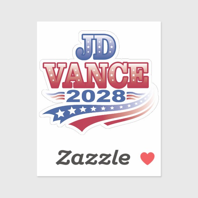 JD Vance 2028 (ssol) Aufkleber (Blatt)