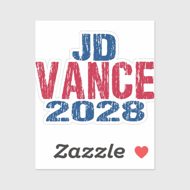 JD Vance 2028 (ungültig) Aufkleber (Blatt)
