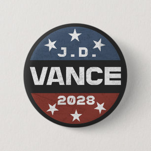 JD Vance 2028 Vance 2028 Retro Election J.D. Vance Button