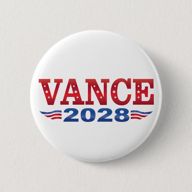 JD Vance Präsident 2028 (bs) Button (Vorderseite)