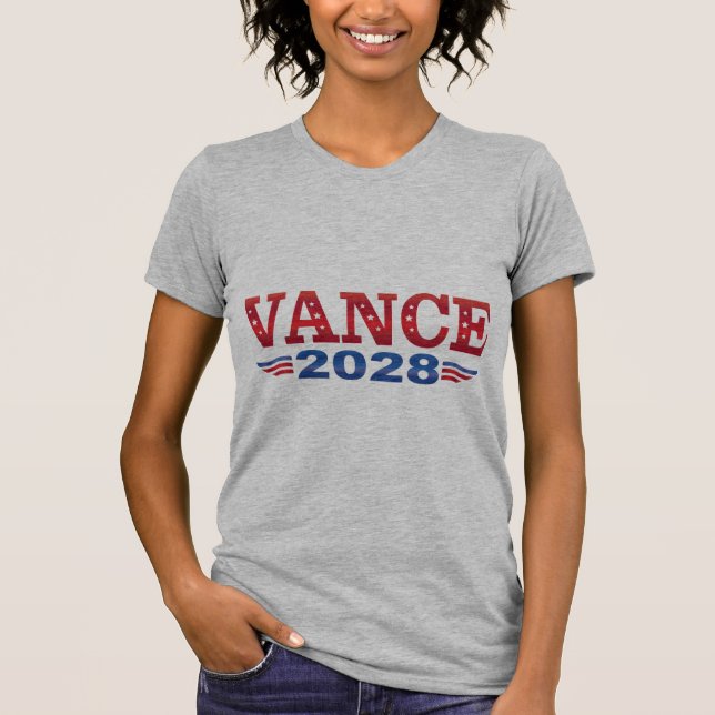 JD Vance Präsident 2028 (bs) T-Shirt (Vorderseite)