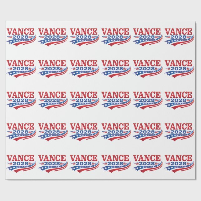 JD Vance Präsident 2028 Geschenkpapier (Flach)