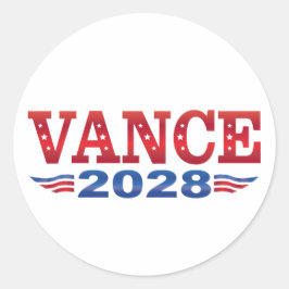 JD Vance President 2028 (bs) Runder Aufkleber