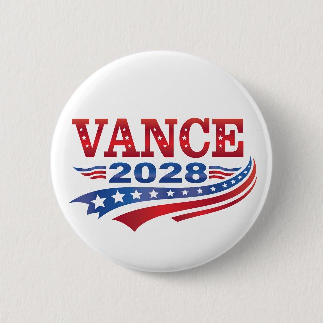 JD Vance President 2028 Button (Vorderseite)