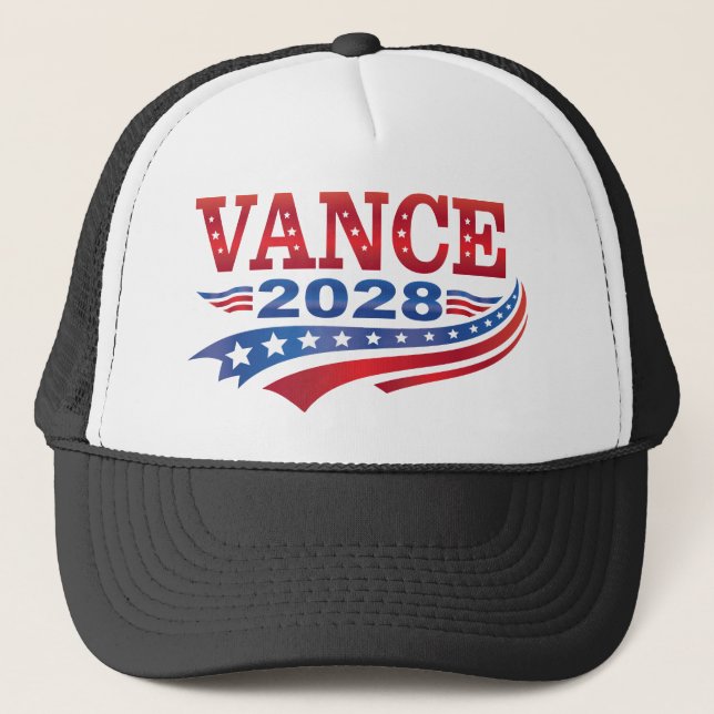 JD Vance President 2028 Truckerkappe (Vorderseite)