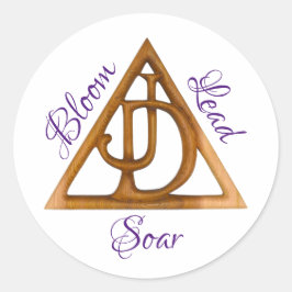 JDI Bloom Lead Soar OIJD Runder Aufkleber